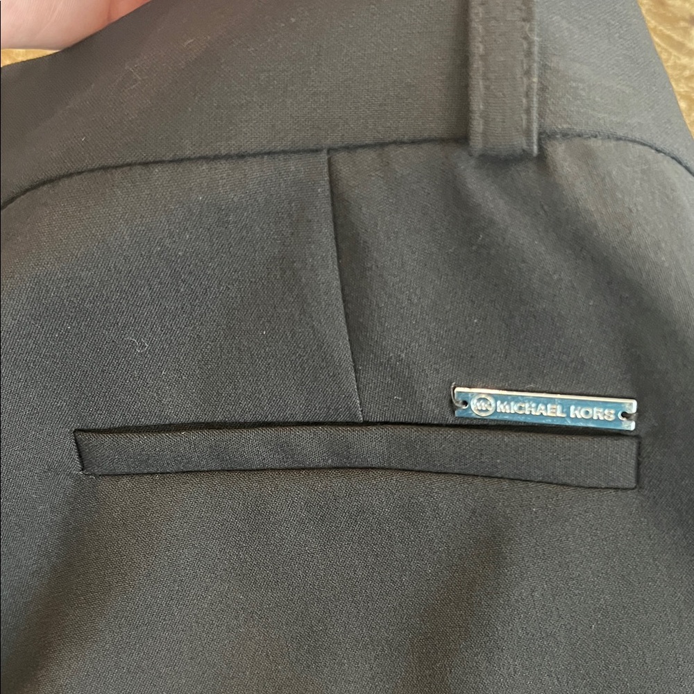 Michael Kors Black Button-Detail Pants - Picture 10 of 10